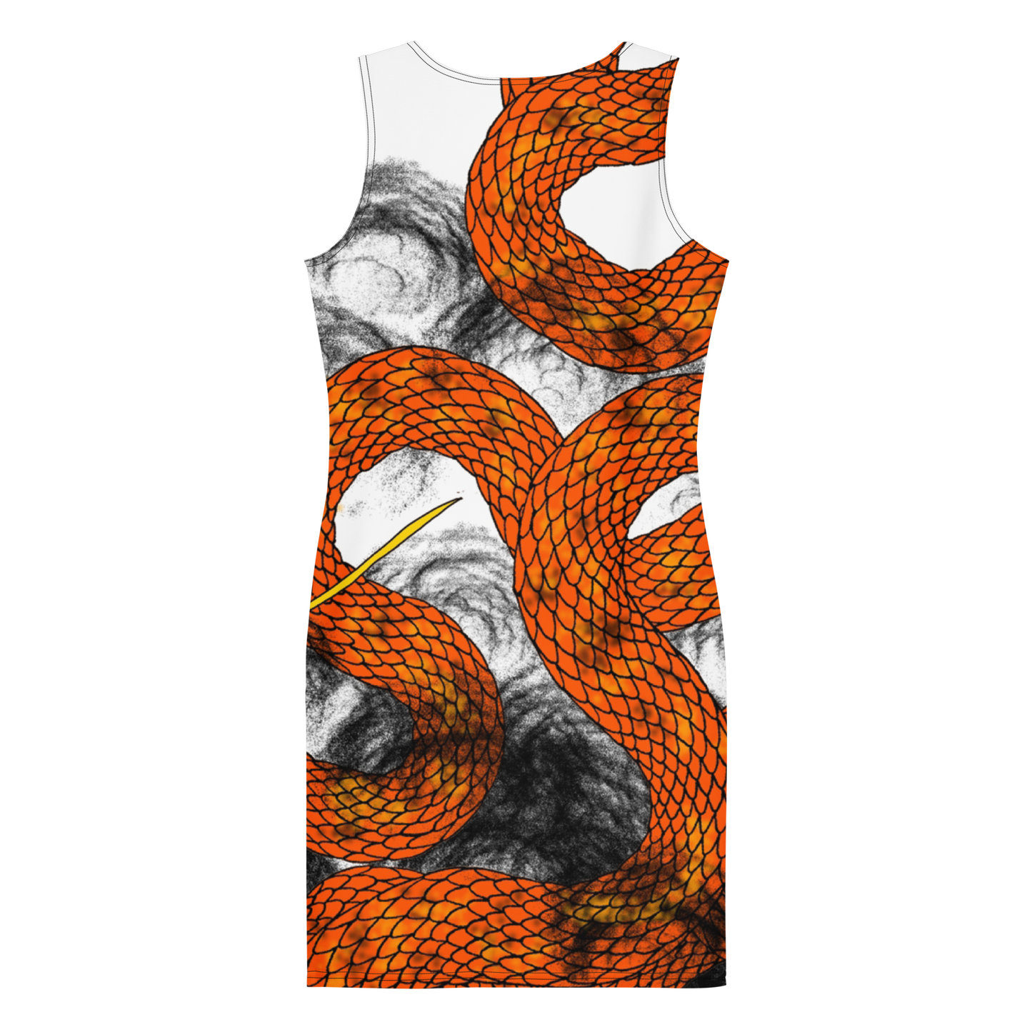 Orange Imperial Dragon Dress
