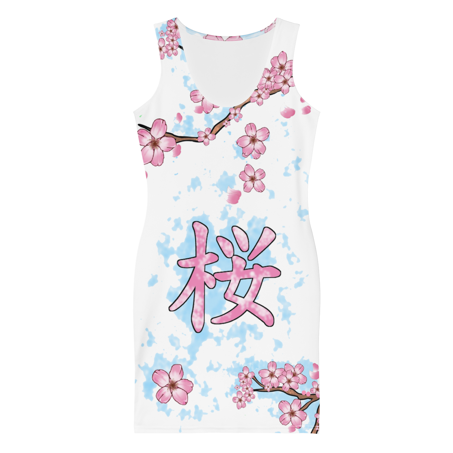 Sakura Shiba Print Dress