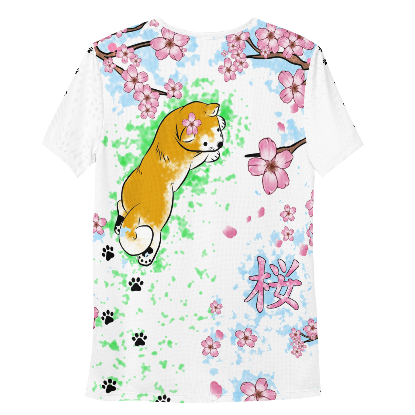 Sakura Shiba Men's Athletic T-shirt