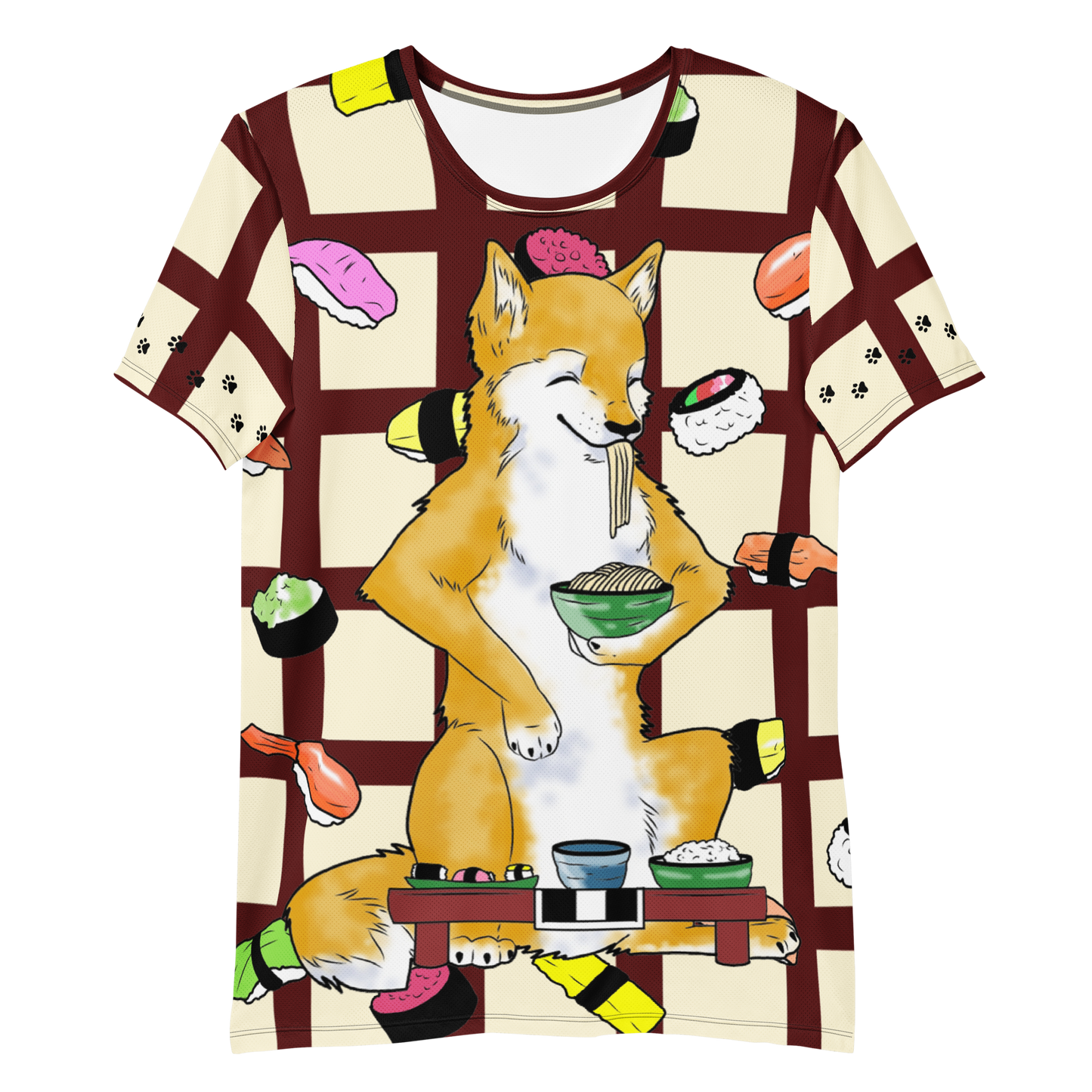 Sushi Dog Men's Athletic T-shirt