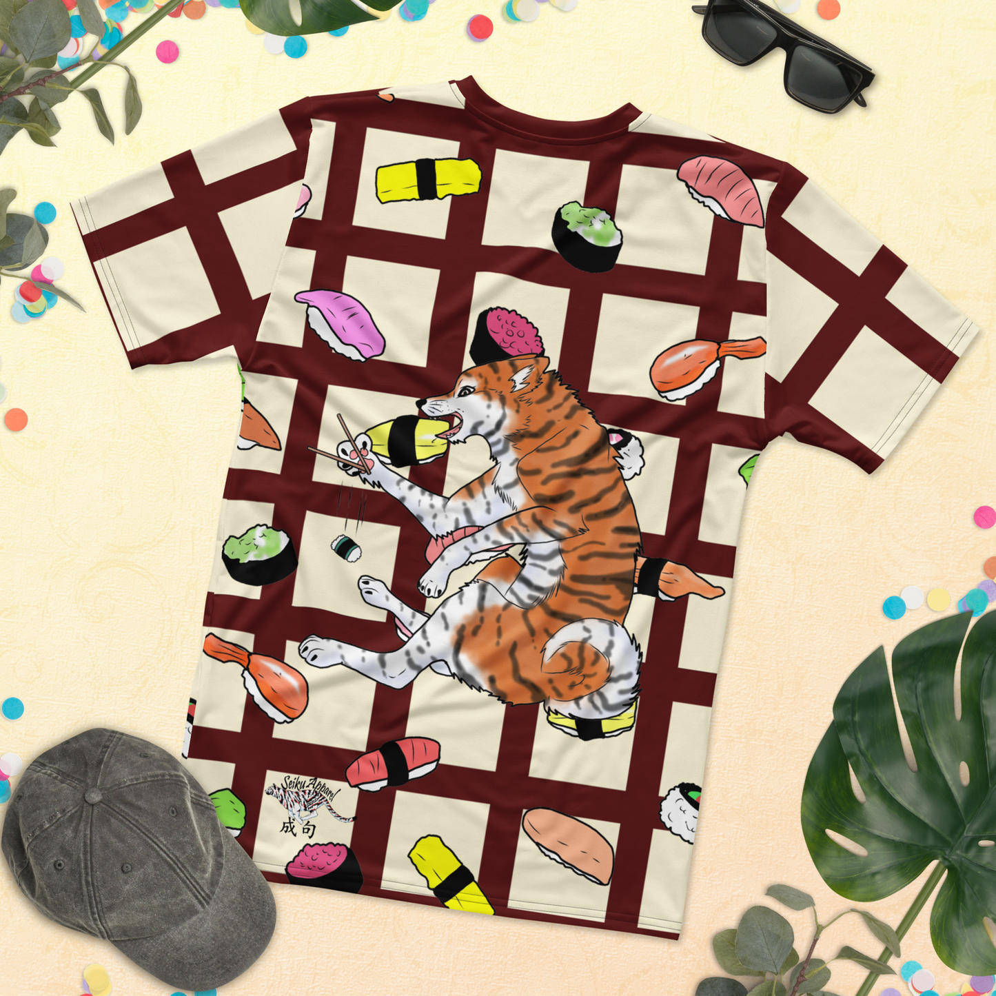 Sushi Dogs Men's Crew Neck T-Shirt