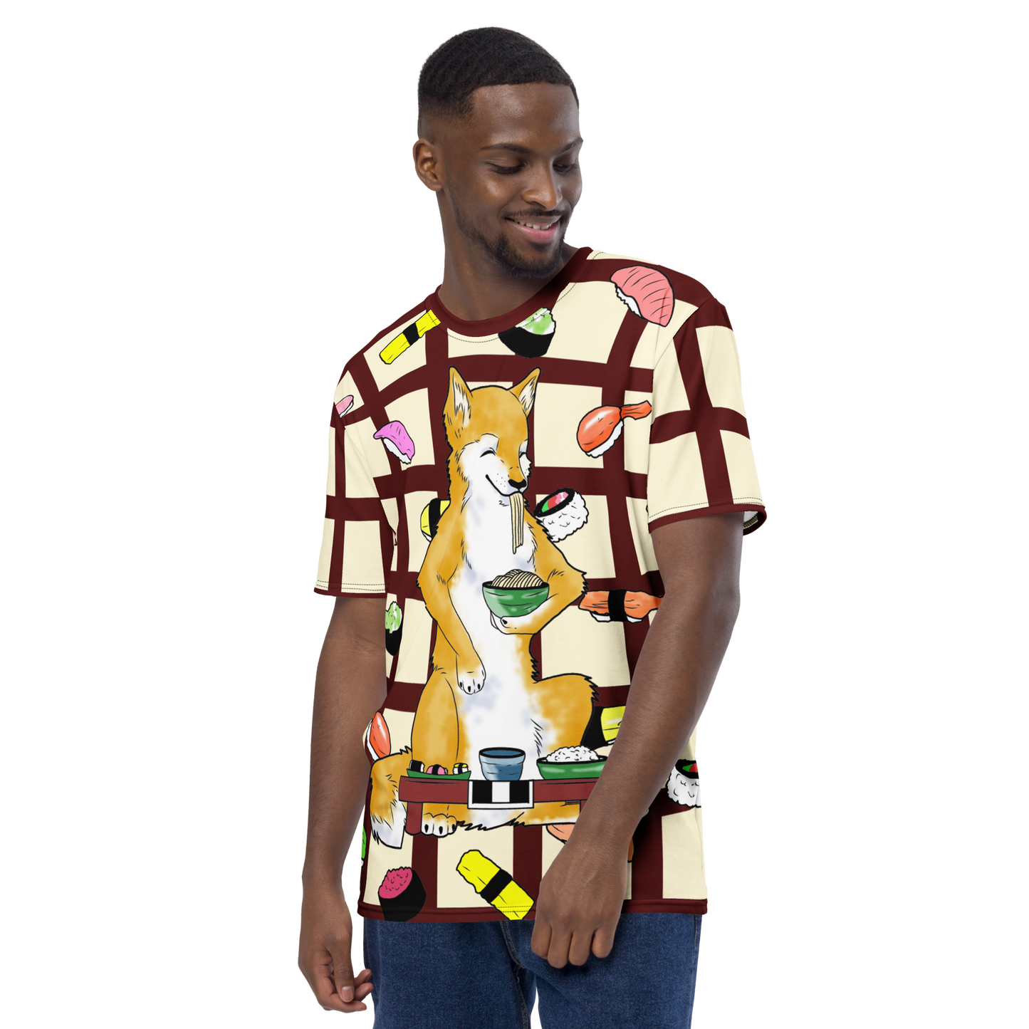 Sushi Dogs Men's Crew Neck T-Shirt