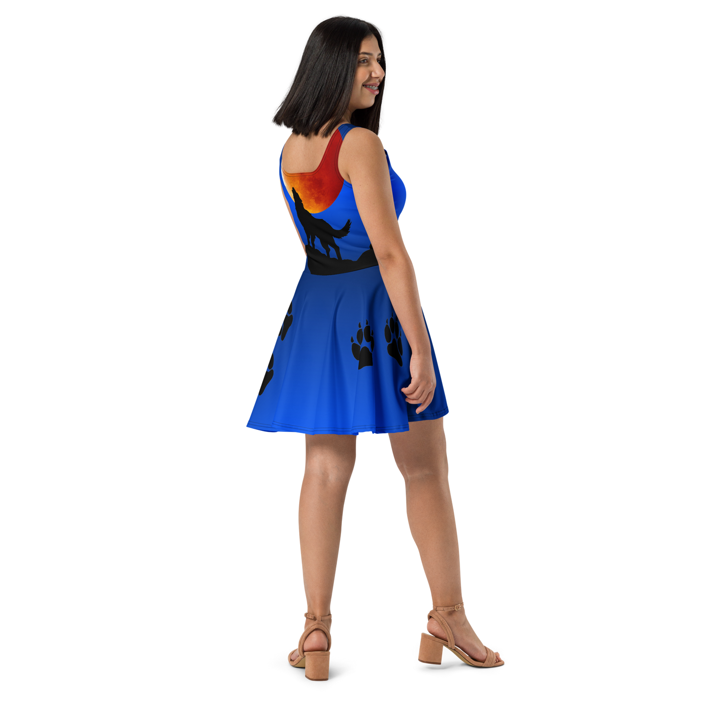 Howling Wolf Skater Dress
