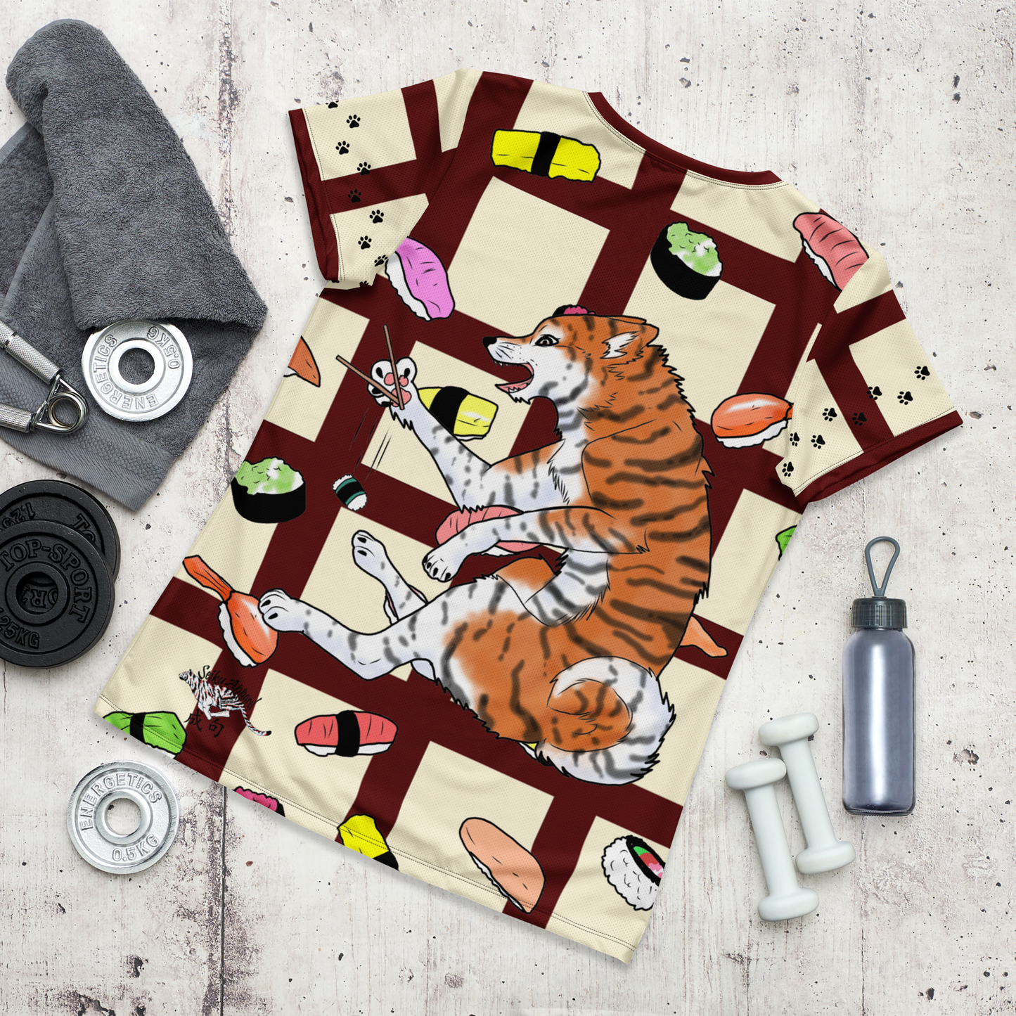 Sushi Dogs Women's Athletic T-shirt