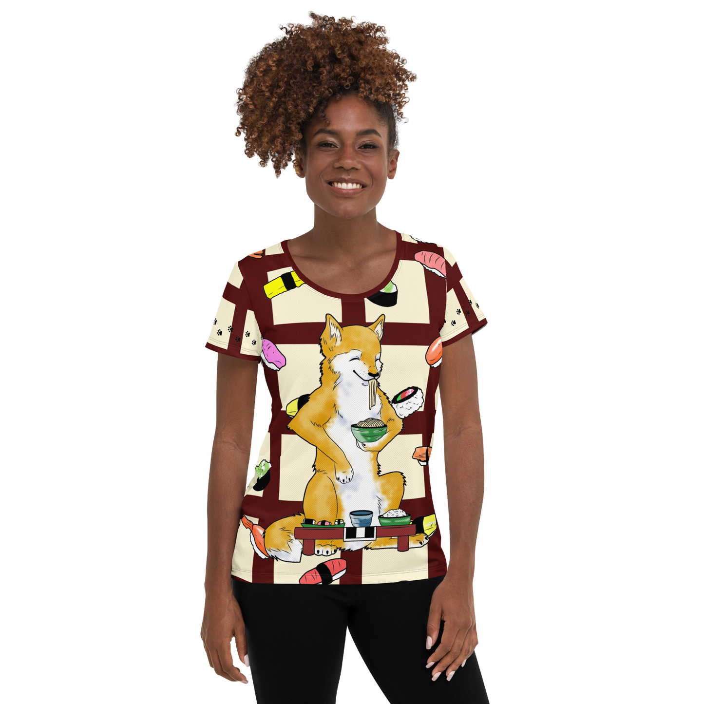 Sushi Dogs Women's Athletic T-shirt
