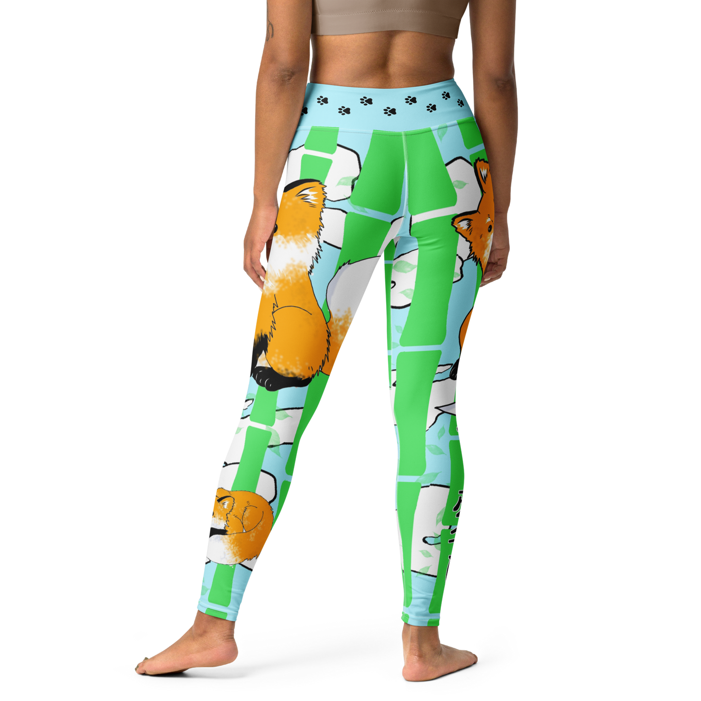 Kawaii Fox Yoga Leggings