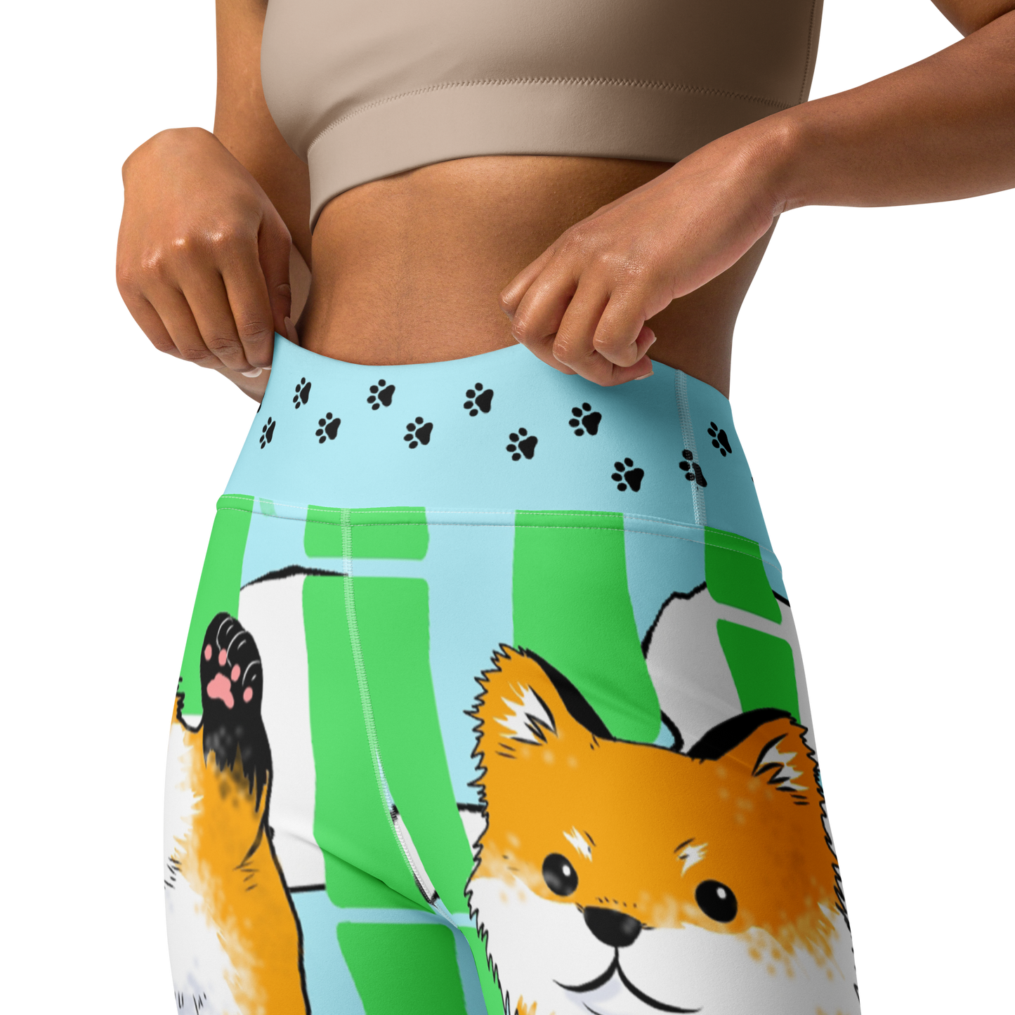 Kawaii Fox Yoga Leggings