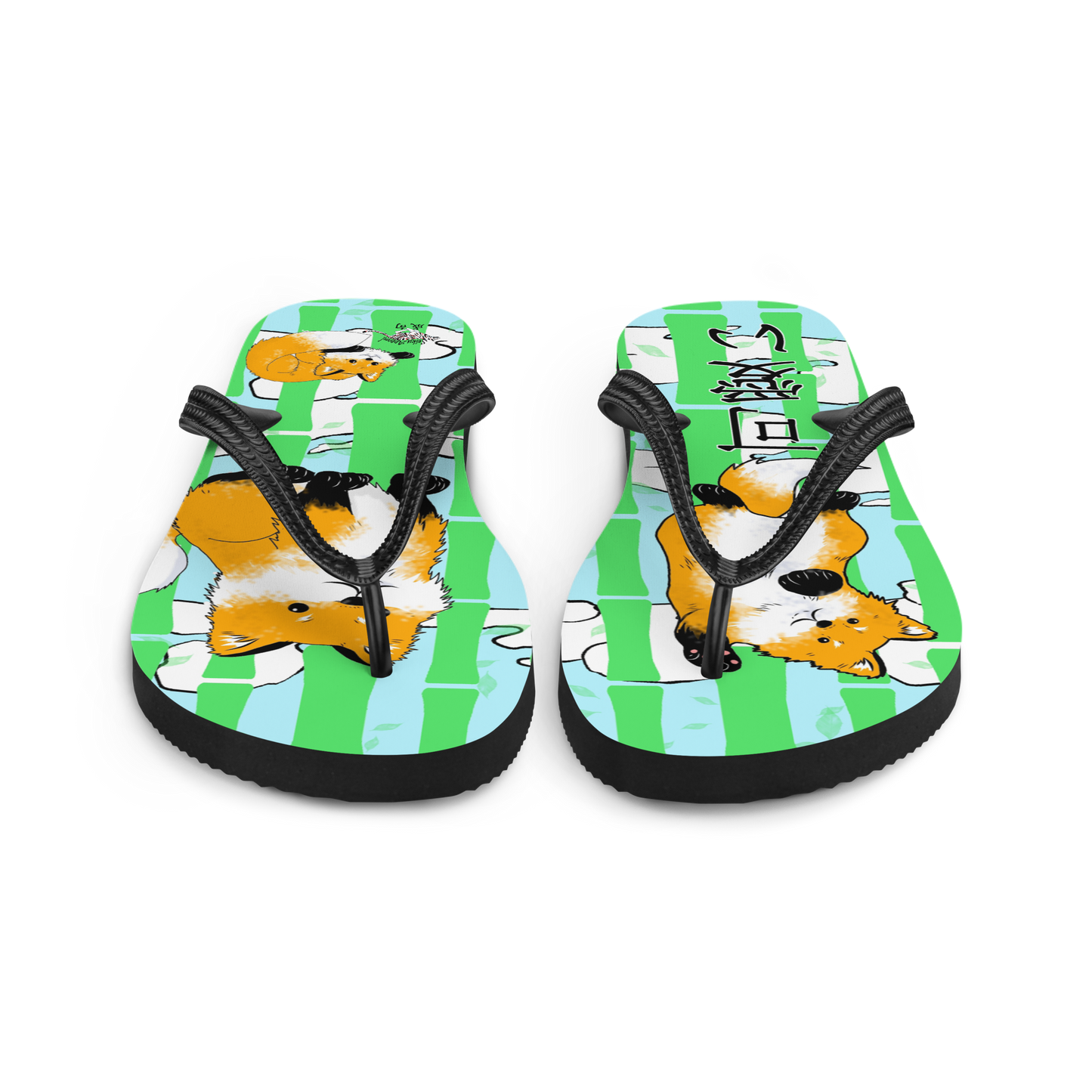 Kawaii Fox Flip-Flops