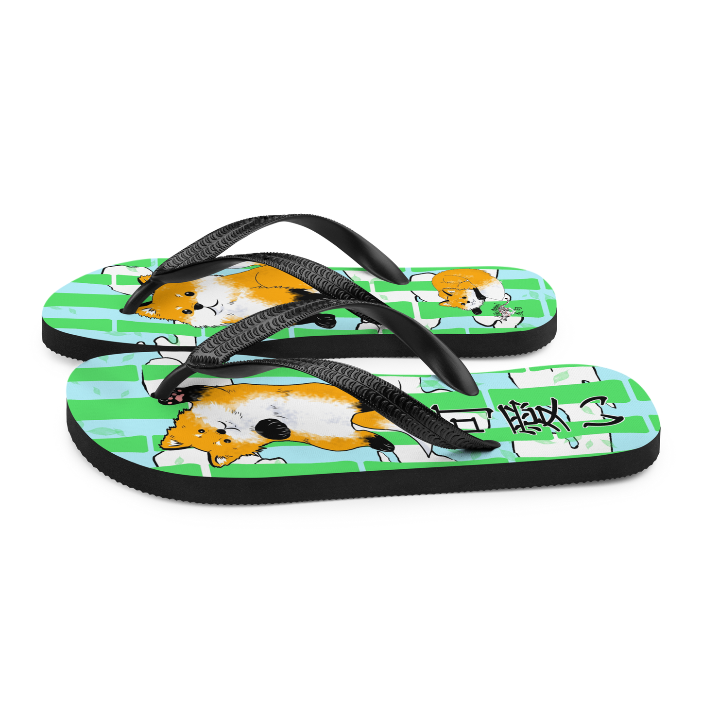 Kawaii Fox Flip-Flops