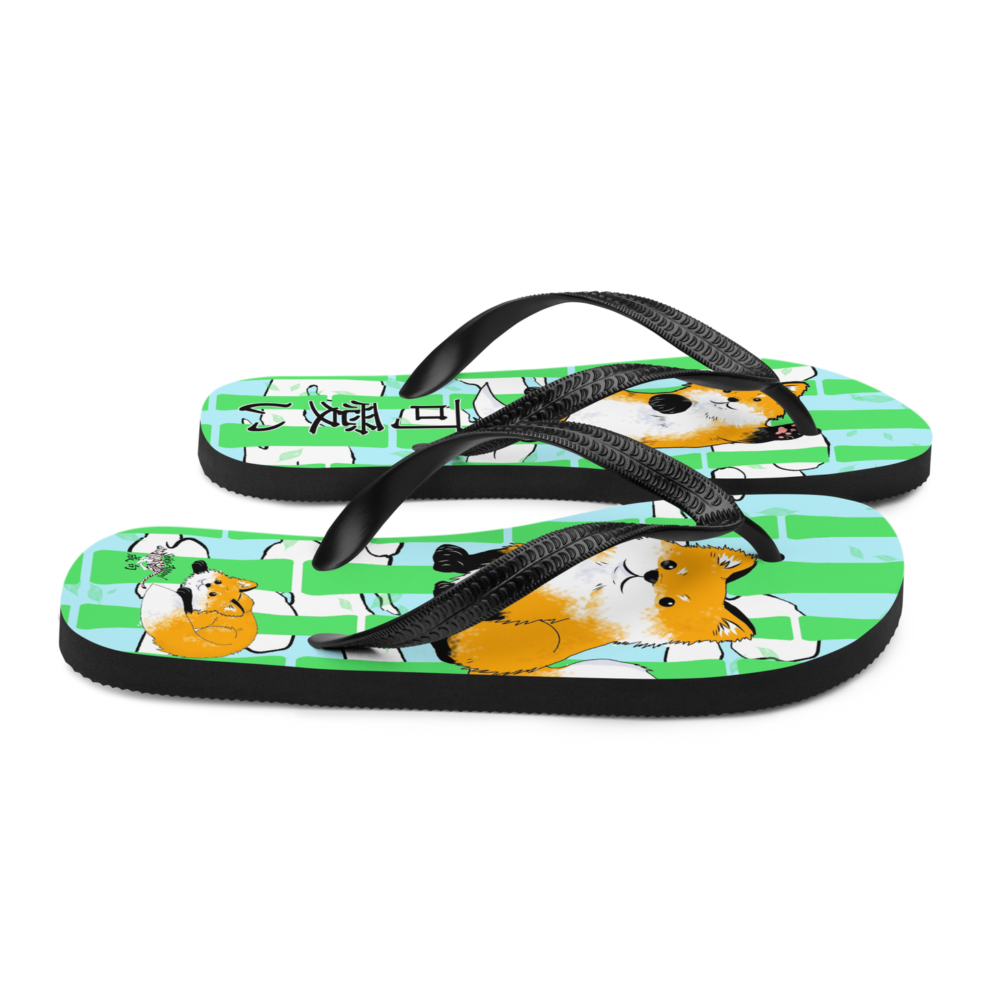 Kawaii Fox Flip-Flops