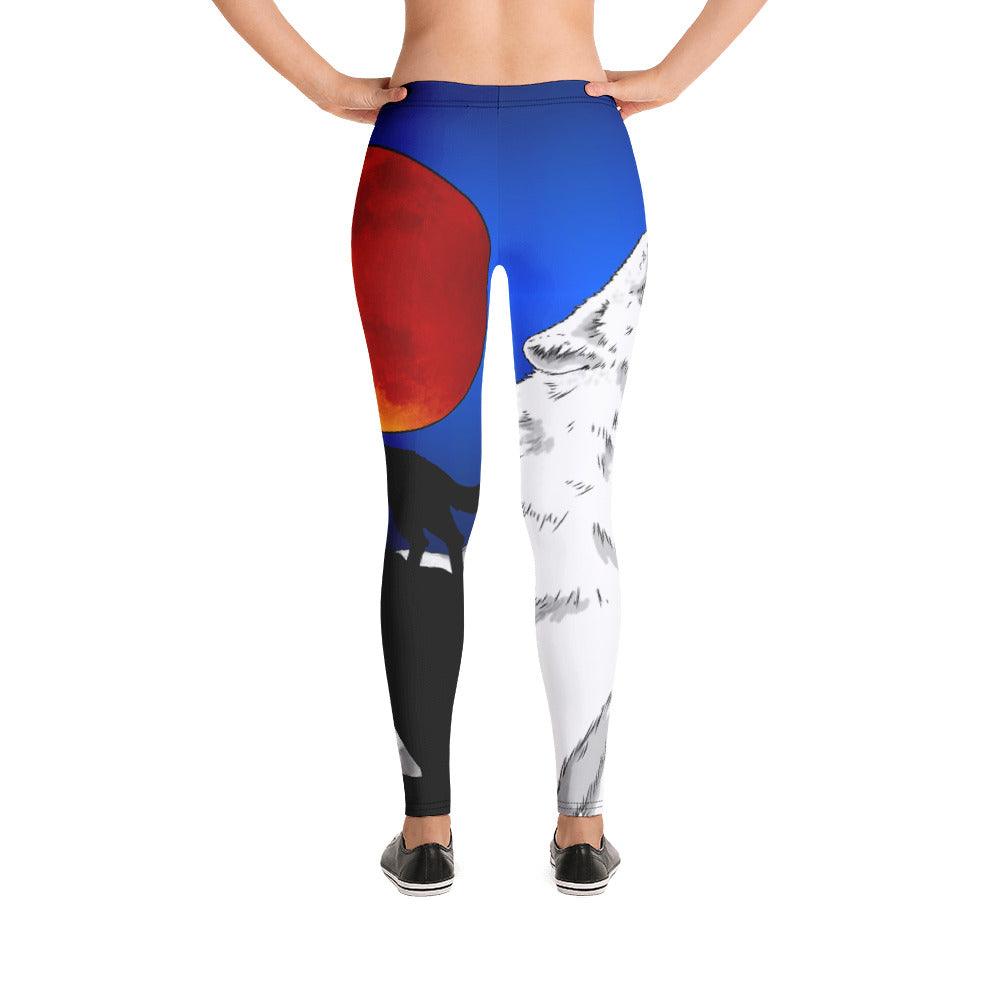 Howling Wolf Leggings - Rocky Mountain Dragons LLC