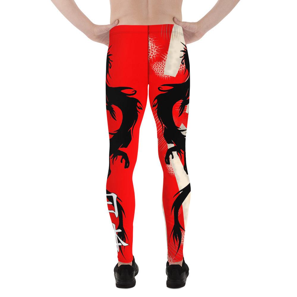 Rising Sun Dragon Men's Leggings - Rocky Mountain Dragons LLC