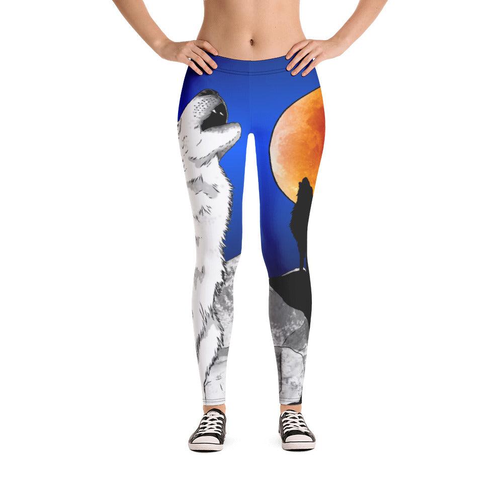 Howling Wolf Leggings - Rocky Mountain Dragons LLC
