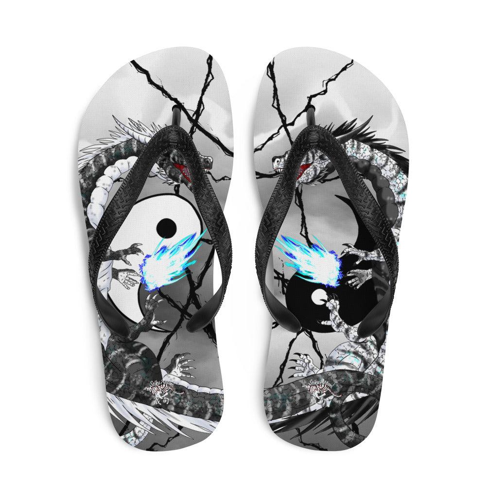 Yin Yang Dragons Flip-Flops - Rocky Mountain Dragons LLC