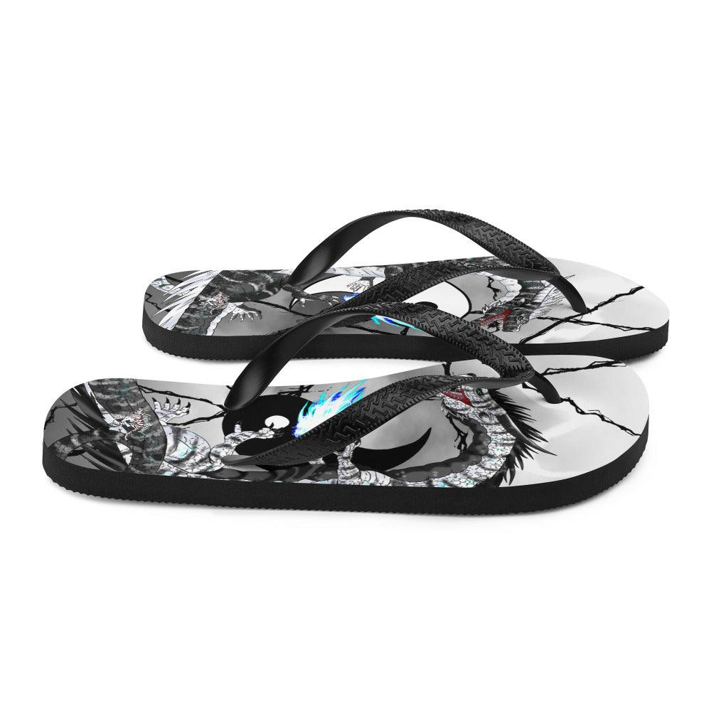 Yin Yang Dragons Flip-Flops - Rocky Mountain Dragons LLC