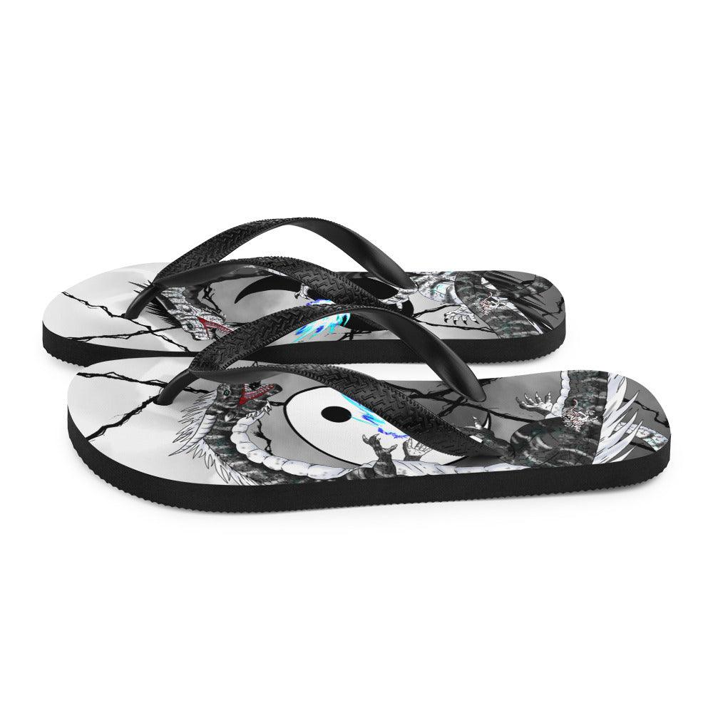Yin Yang Dragons Flip-Flops - Rocky Mountain Dragons LLC