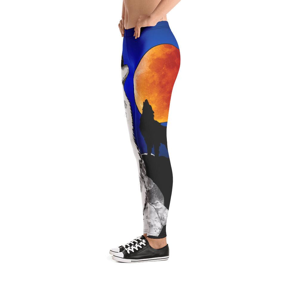 Howling Wolf Leggings - Rocky Mountain Dragons LLC