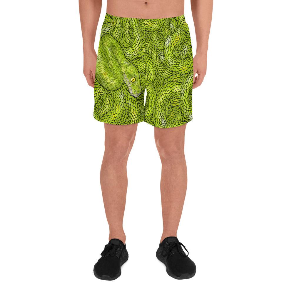 Snake's Lair Men's Athletic Long Shorts - Rocky Mountain Dragons LLC