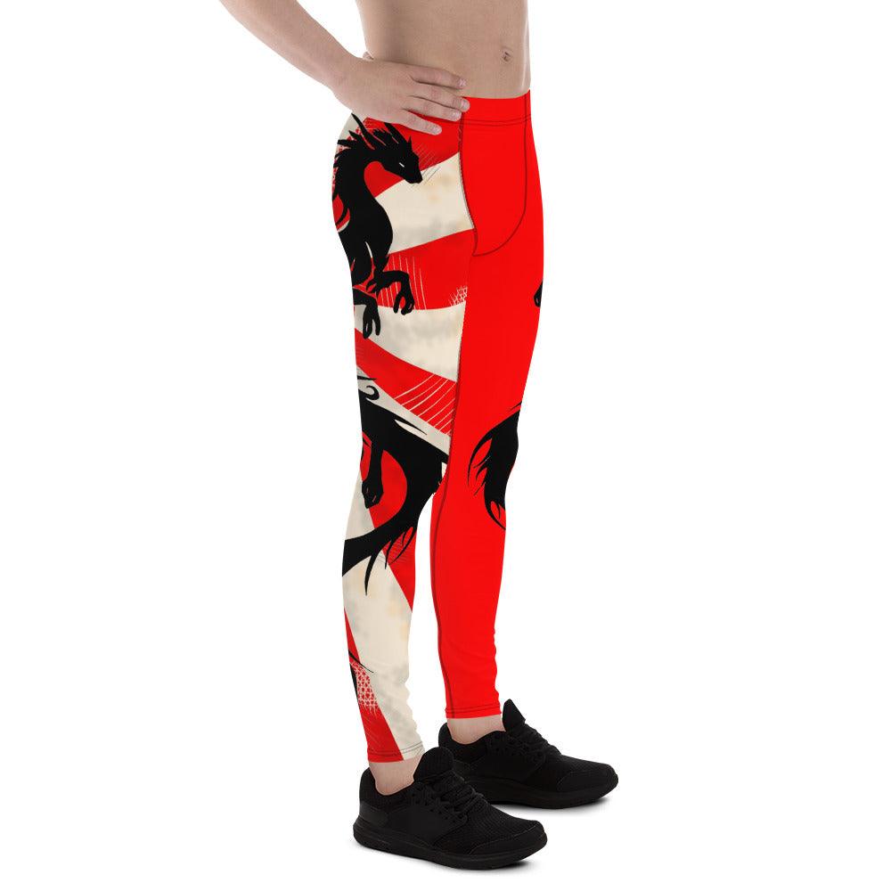 Rising Sun Dragon Men's Leggings - Rocky Mountain Dragons LLC
