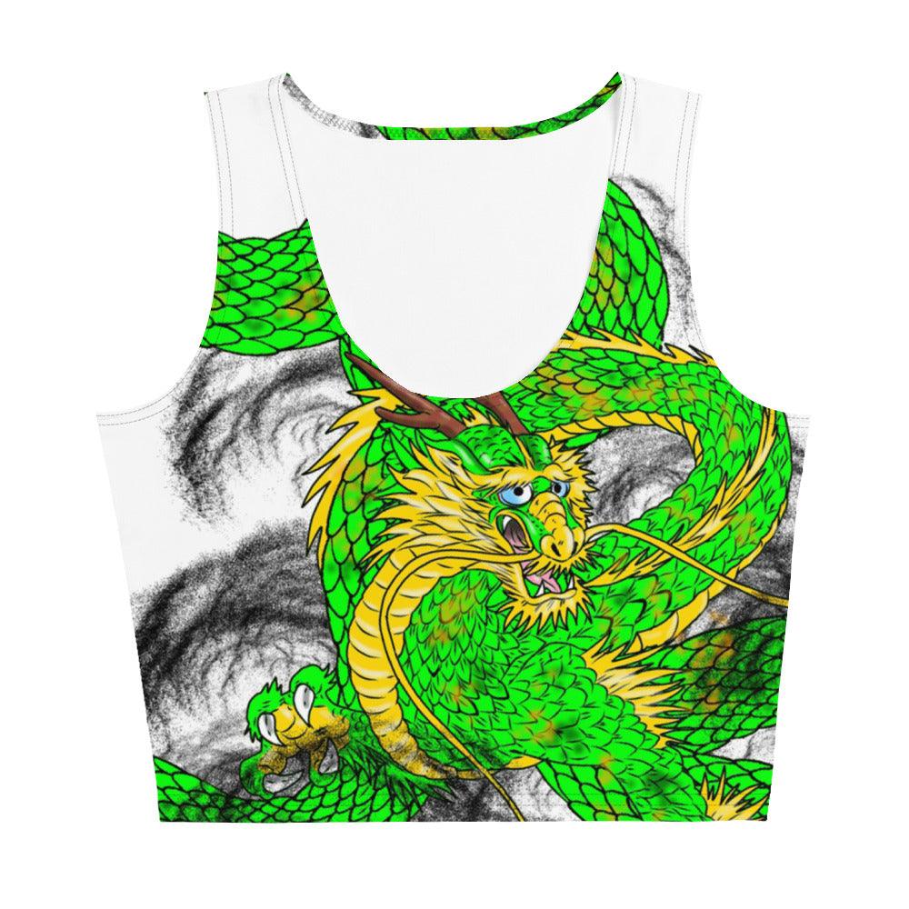 Lime Green Imperial Dragon Crop Top - Rocky Mountain Dragons LLC