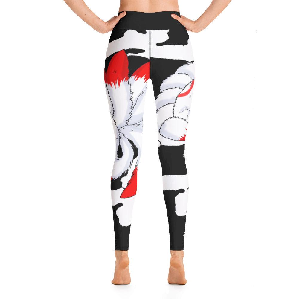 Inari Fox Temple Guardian Yoga Leggings - Rocky Mountain Dragons LLC