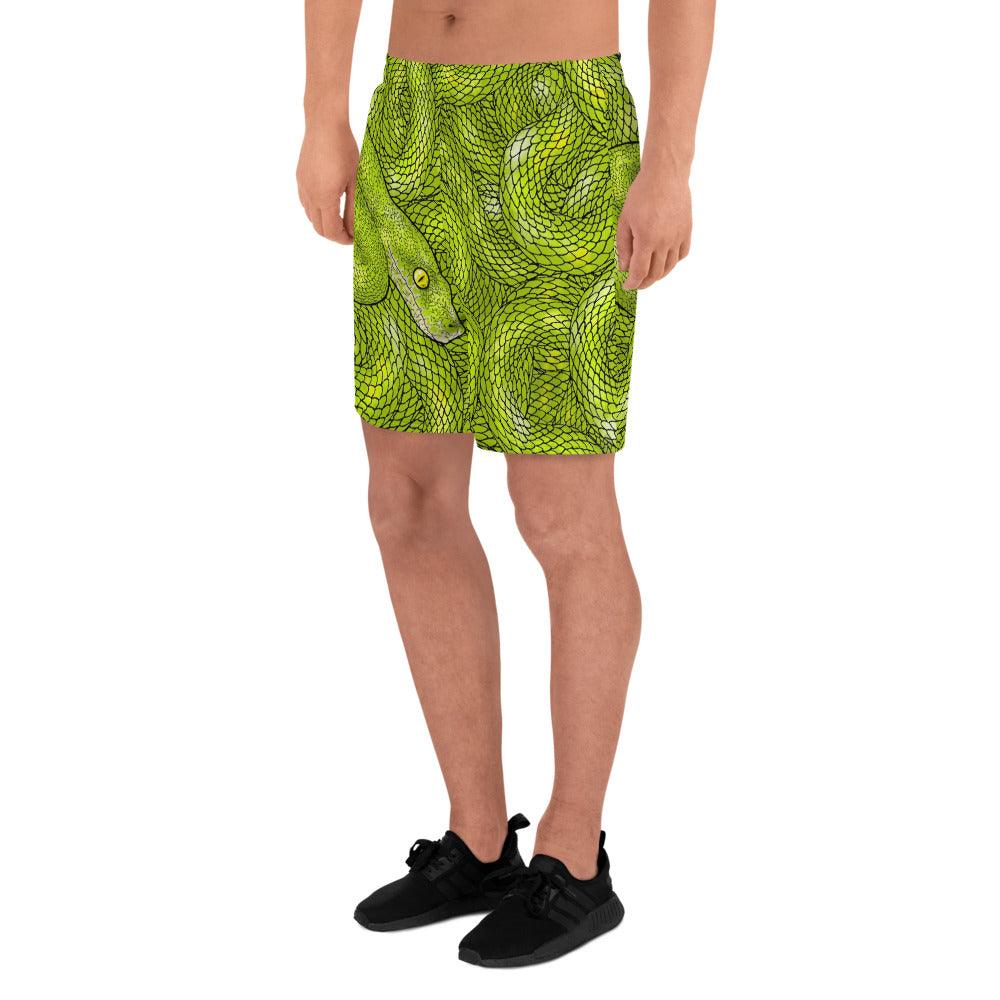 Snake's Lair Men's Athletic Long Shorts - Rocky Mountain Dragons LLC