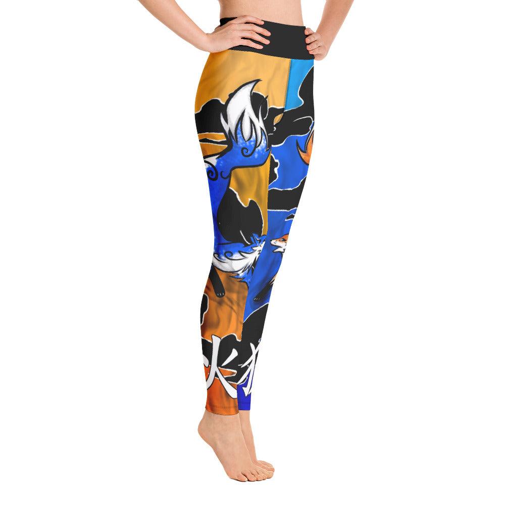 Fire Fox Yoga Leggings - Rocky Mountain Dragons LLC