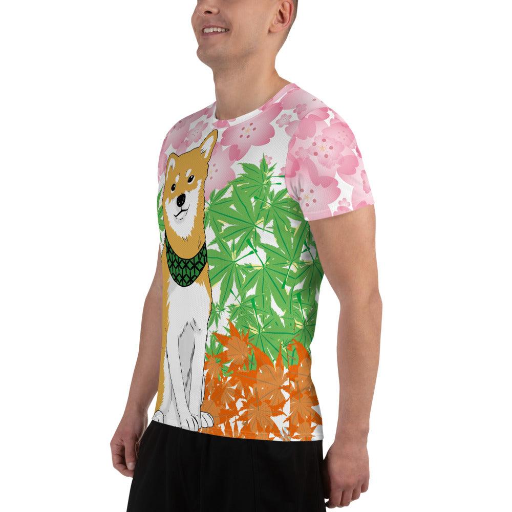 Seasons of Shiba Men's Athletic T-shirt - Rocky Mountain Dragons LLC