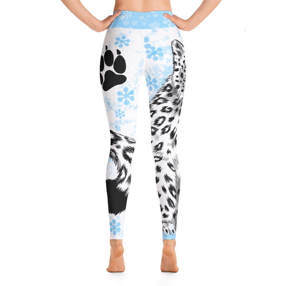 Snow Leopard Yoga Leggings - Rocky Mountain Dragons LLC