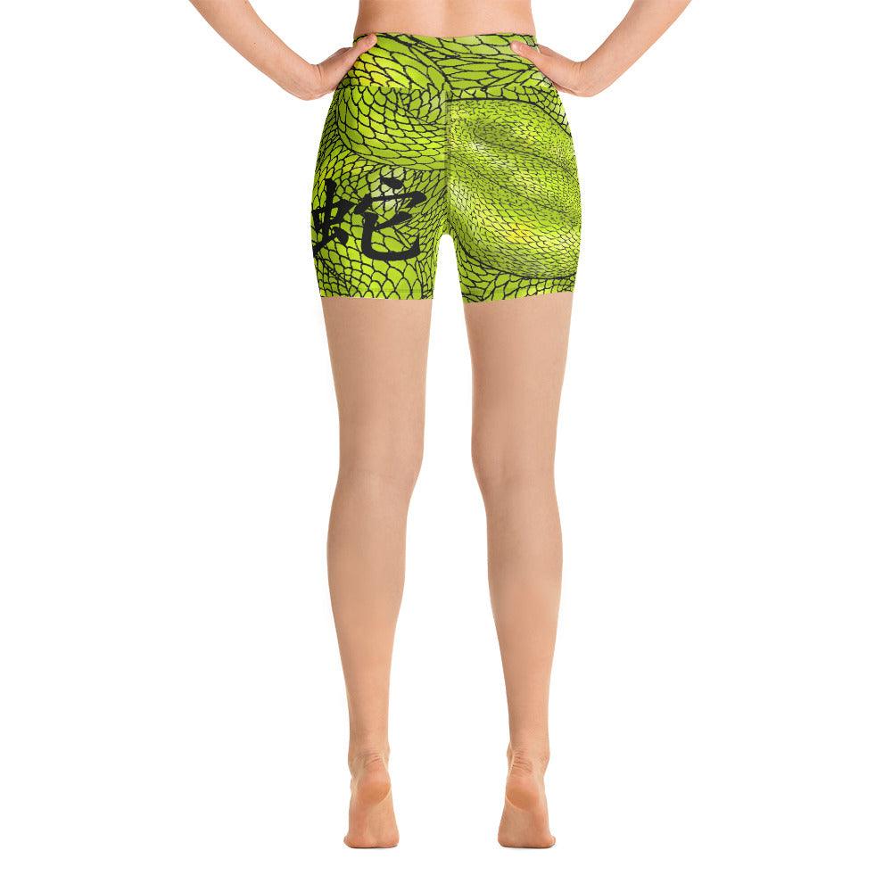 Snake's Lair Yoga Shorts - Rocky Mountain Dragons LLC
