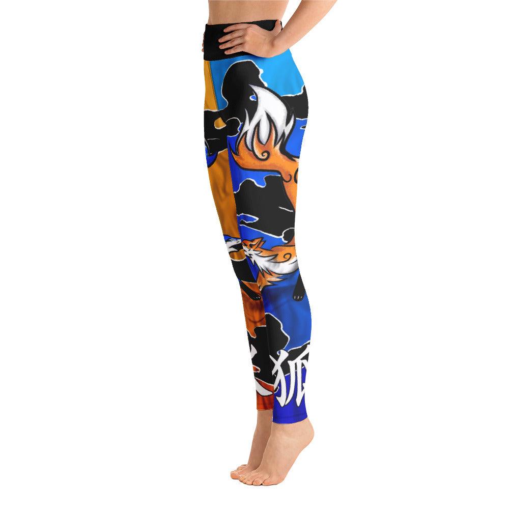 Fire Fox Yoga Leggings - Rocky Mountain Dragons LLC