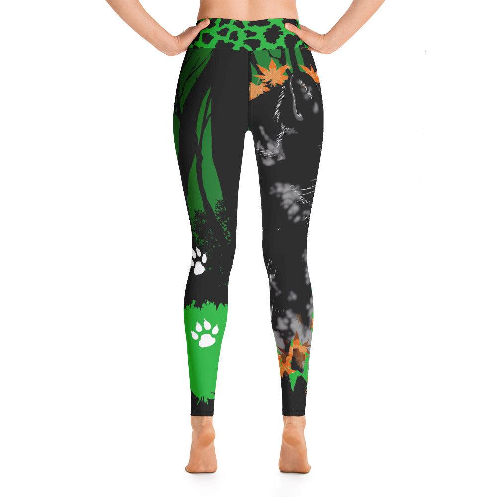 Black Panther Yoga Leggings - Rocky Mountain Dragons LLC