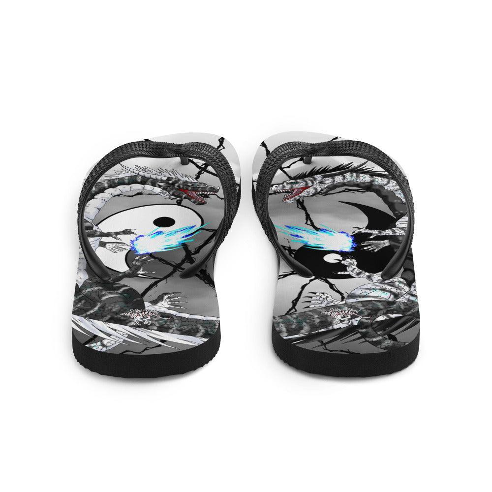 Yin Yang Dragons Flip-Flops - Rocky Mountain Dragons LLC