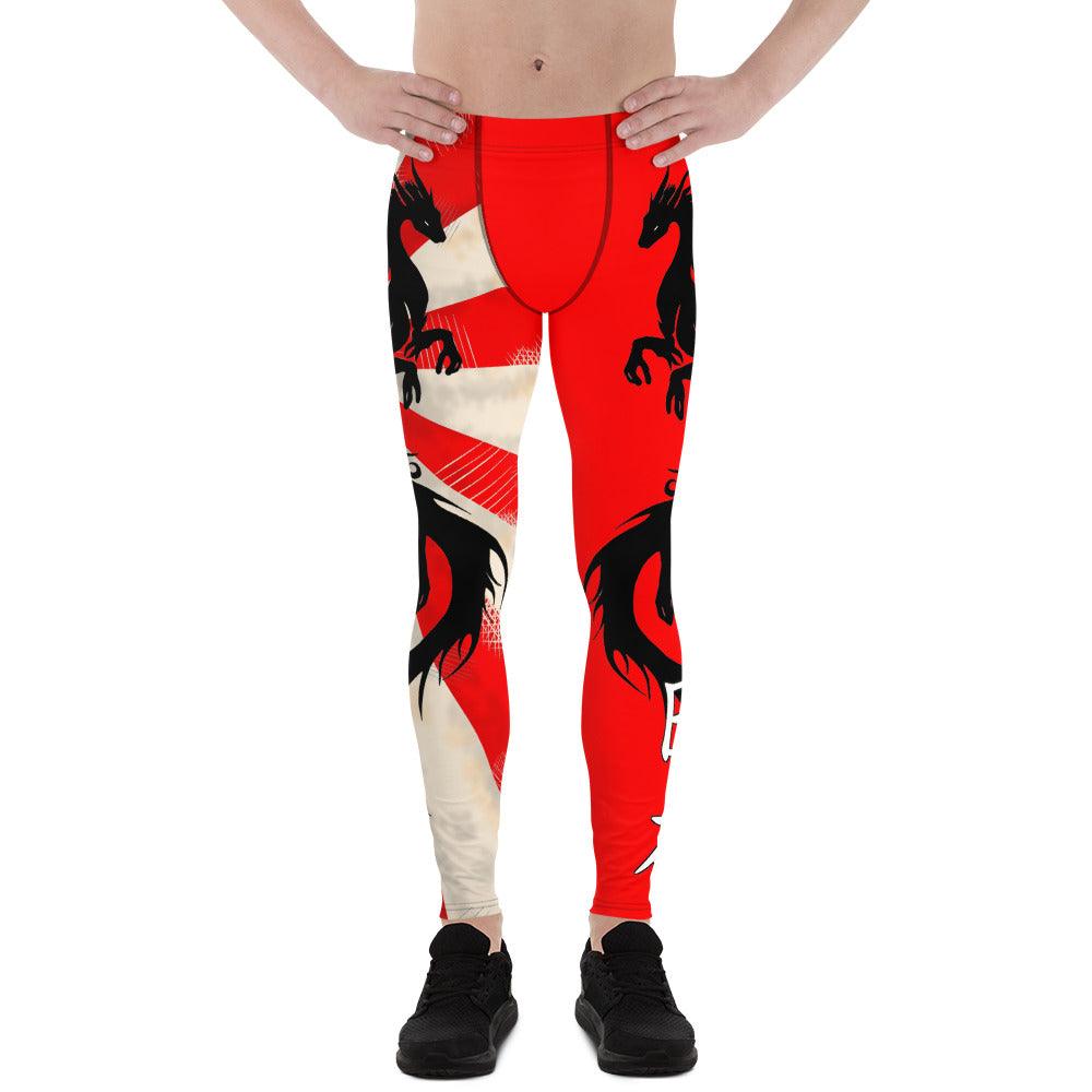 Rising Sun Dragon Men's Leggings - Rocky Mountain Dragons LLC