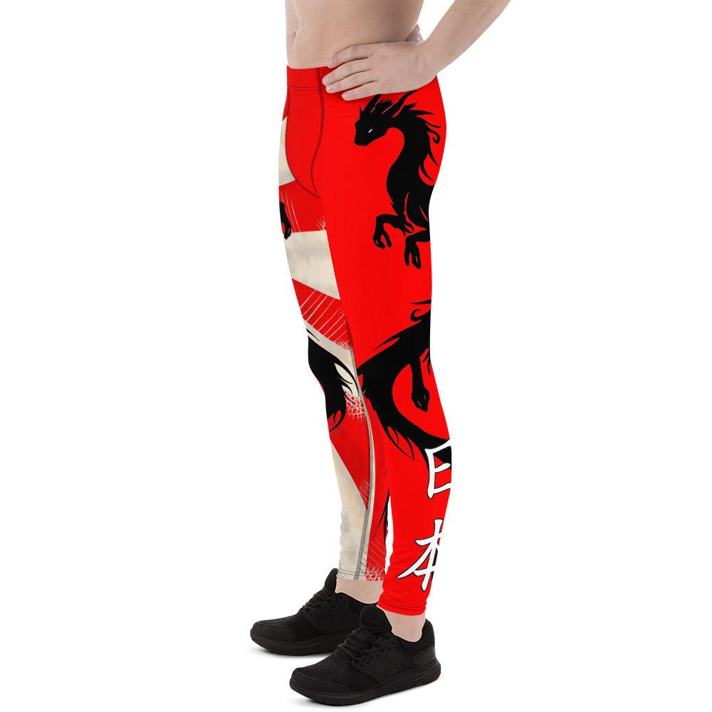 Rising Sun Dragon Men's Leggings - Rocky Mountain Dragons LLC