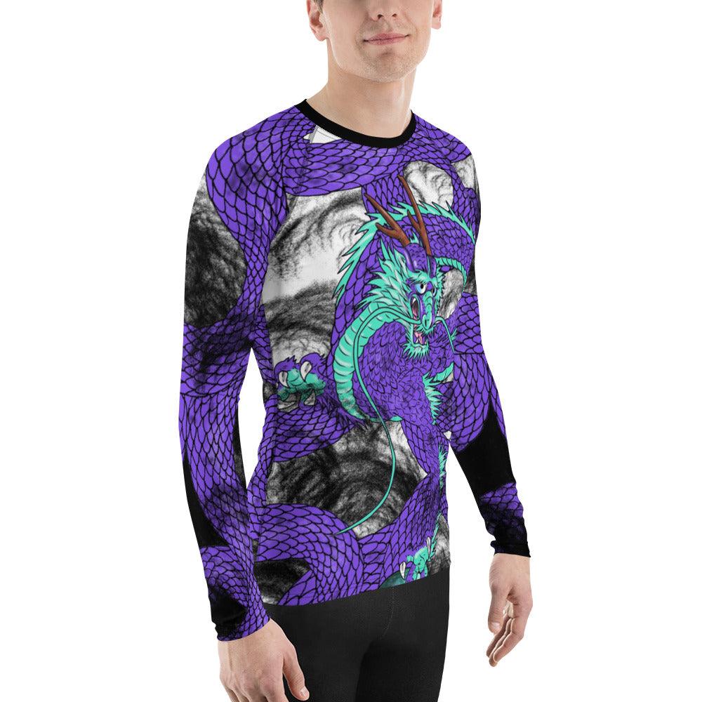Purple Imperial Dragon Men's Long Sleeve Rash Guard - Rocky Mountain Dragons LLC