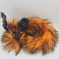 Orange Fur Poseable Western Dragon