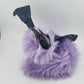 Purple Fur Poseable Western Dragon