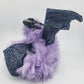 Purple Fur Poseable Western Dragon