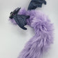 Purple Fur Poseable Western Dragon