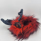 Red Fur Poseable Western Dragon