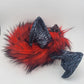 Red Fur Poseable Western Dragon