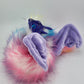 Rainbow Fur Poseable Western Dragon