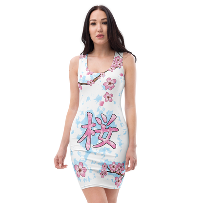 Sakura Shiba Print Dress