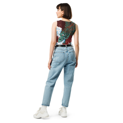 Dragon of the Waves Crop Top