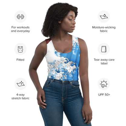 Dragon of the Waves Crop Top