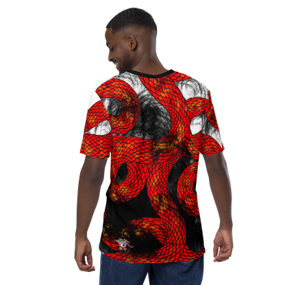 Red Imperial Dragon Men's Crew Neck T-Shirt