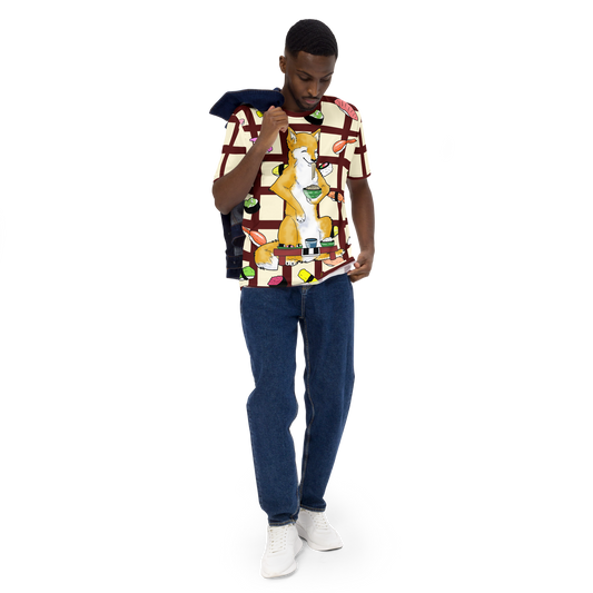 Sushi Dogs Men's Crew Neck T-Shirt