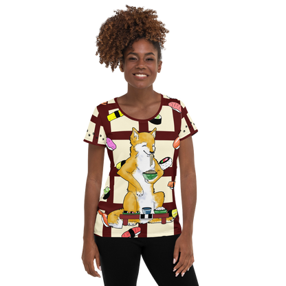 Sushi Dogs Women's Athletic T-shirt