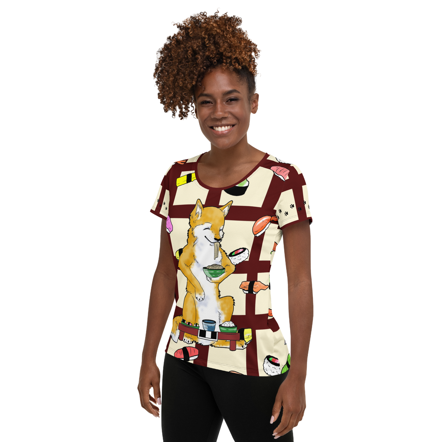 Sushi Dogs Women's Athletic T-shirt